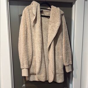 Vici Cream Sherpa Trench Coat